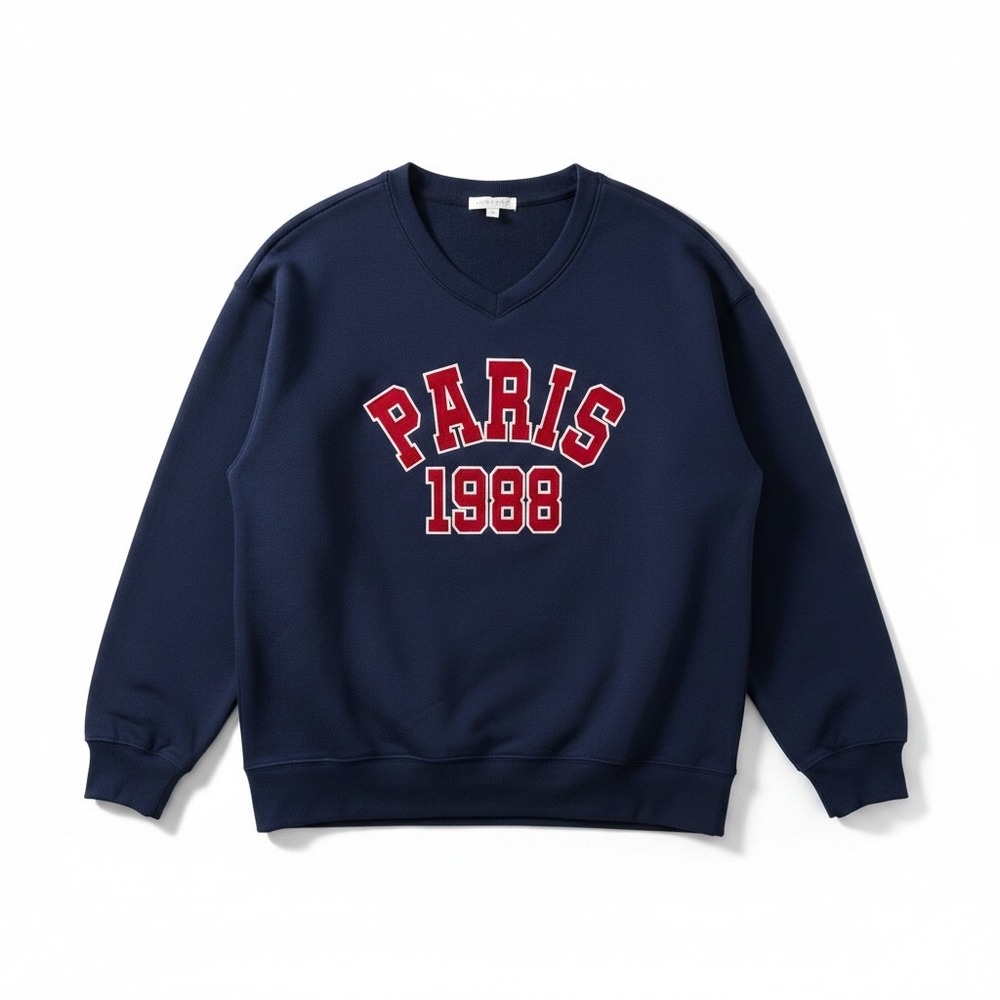 Ultra Flirt Paris 1988 Sweatshirt Navy Excellent Medium Womens